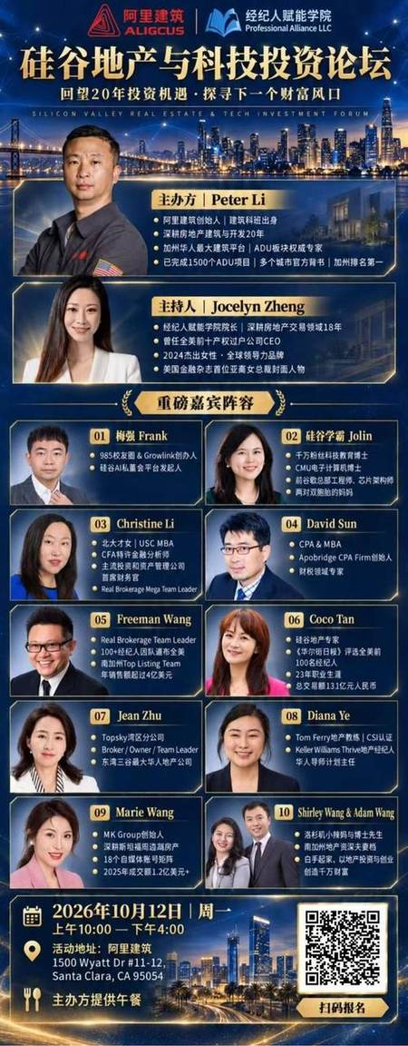 硅谷地产与科技投资论坛